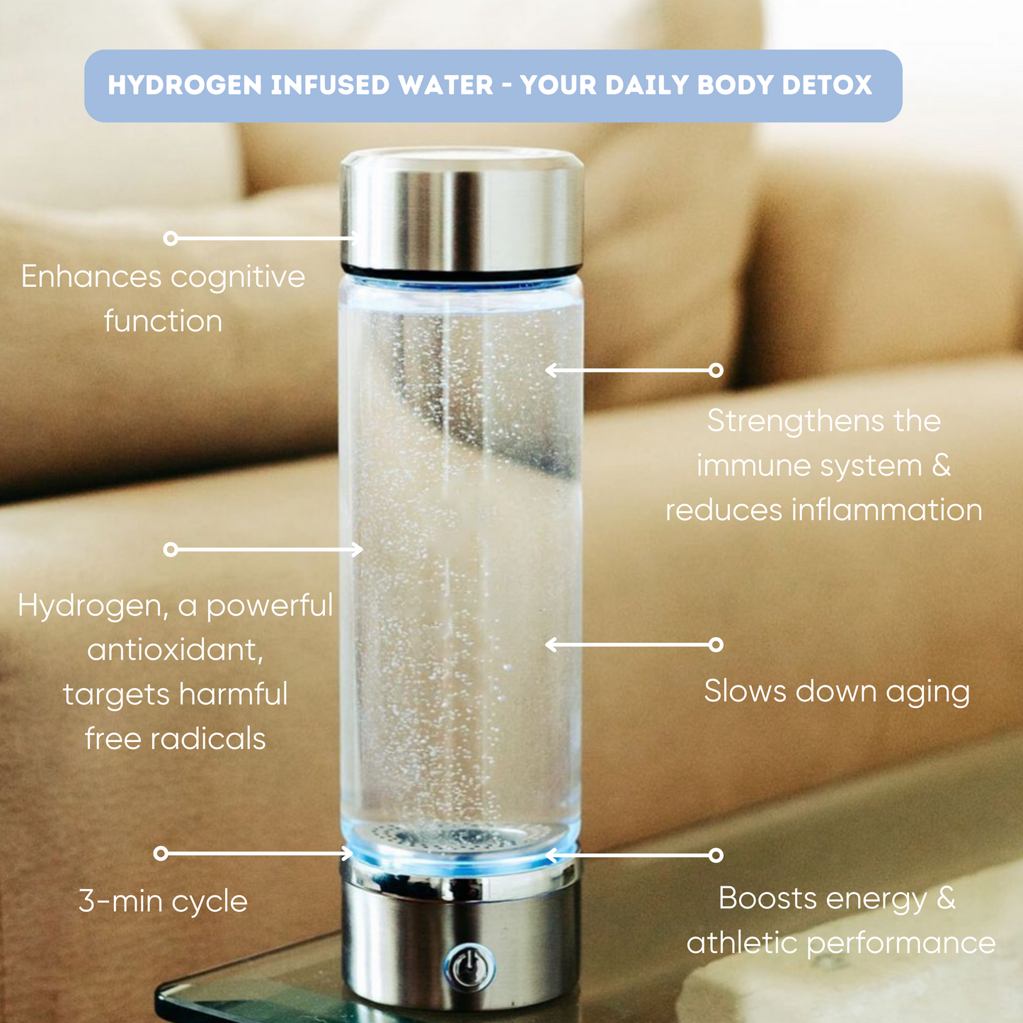 acuflow - hydrogen water bottle